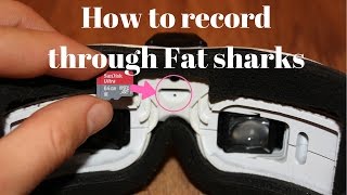 How to record through fat shark goggles DVR [upl. by Gnidleif]