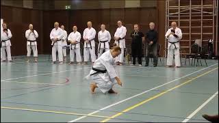 Samantha van Lokven kata demonstratie tijdens TOtaal Karate Nederland examens december 2023 [upl. by Otreblig]