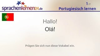 Portugiesisch lernen kostenloses SprachkursVideo [upl. by Onilegna]