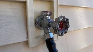 How to Fix Anti Siphon Leaking on Outside Spigot with a Penny DeleteBypassHackFIXED [upl. by Ayinat]