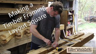 Timber Framing Layout Square Borneman template [upl. by Adyam496]