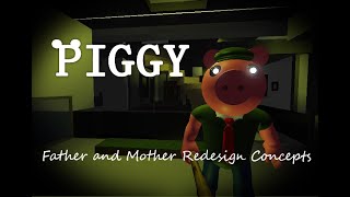 Father and Mother Redesign Concepts ROBLOX PIGGY [upl. by Jochebed]