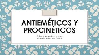 Antieméticos y procinéticos [upl. by Queri146]