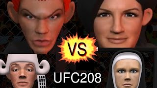 MMA Comedy Animations  UFC208  Gina Carano quotTEAMquot saves UFC 208 from Cris Cyborg wants her Belt [upl. by Auginahs]