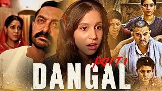 my first wrestling movie Dangal 2016 ☾ MOVIE REACTION  FIRST TIME WATCHING  PART 1 [upl. by Einahc]