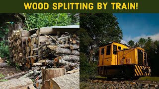 Processing Firewood on the Mill Brook Railroad [upl. by Ransom]