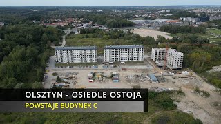 Osiedle Ostoja  Powstaje budynek C  Olsztyn  26092024  Widok z drona 4K [upl. by Evelyn221]