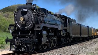 CP 2816 leads The Final Spike outside of Wabasha MN with 6 Chime whistle [upl. by Elissa308]