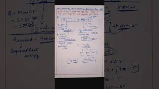 NEET Calorimetry mixing problems Class 11 th Physics neet calorimetry class11 youtubeshorts [upl. by Aelahc]