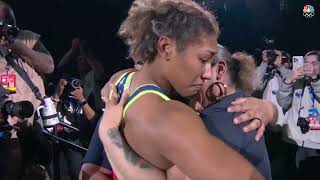 US Olympic Wrestling Trials Kennedy Blades qualifies for Paris Olympics  womens freestyle 76kg [upl. by Esyli]