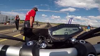 Yamaha MT09 VS Yamaha R1 Malmi Street Drags 2018 [upl. by Jehanna]