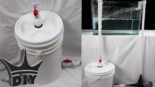 HOW TO Build an XL aquarium canister filter with a 5 gallon bucket  2 of 2 [upl. by Verner]