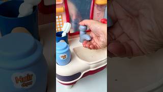 Satisfying miniature kitchen washing hands with soap washstand  ASMR Video shorts [upl. by Kcirdot29]