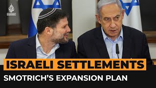 Israel’s Smotrich promises a million’ new settlers under expansion plan  Al Jazeera Newsfeed [upl. by Kabab233]