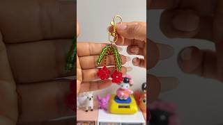 Llaveritos de Cereza 🍒 ✨ parati diy shortvideo llaveros cherry fypシ゚viral [upl. by Karin]