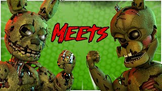 FNAFSFM SpringTrap Meets ScrapTrap [upl. by Fanchie407]