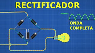 Rectificador de ONDA COMPLETA MEDIA ONDA FILTRO capacitivo [upl. by Sparky201]