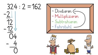 Schriftliche Division Erklärung für Kinder Grundlagen [upl. by Dutch]