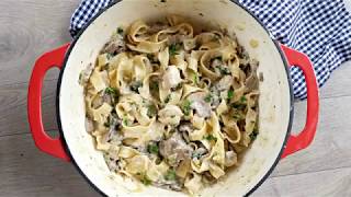 Chicken and Mushroom Pappardelle [upl. by Schlosser]