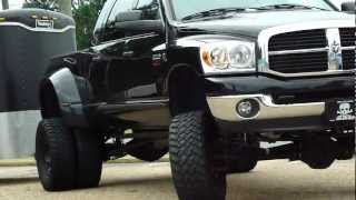 DODGE RAM 3500 4X4 DUALLY  67 CUMMINS TURBO DIESEL  JACKED  LIFTED  RAM TUFF [upl. by Nnaxor]