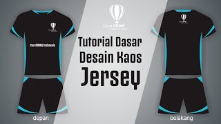 CARA DESAIN KAOS JERSEY DI CORELDRAW [upl. by Letnohc189]