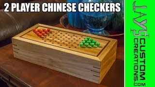 Make A 2 Player Chinese Checkers Game Box  150 [upl. by Arakahs]