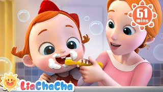 Brush Your Teeth Song  Toothbrush Song  Song Compilation  LiaChaCha Nursery Rhymes amp Baby Songs [upl. by Witherspoon]