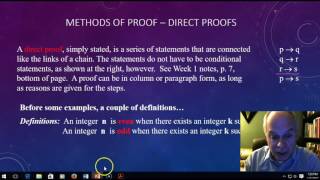 Section 17 Introduction to Proofs [upl. by Otinauj]