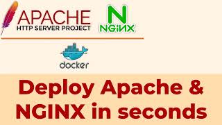 Deploy Apache amp NGINX in seconds using Docker [upl. by Eiuol]