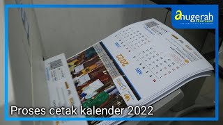 PROSES CETAK KALENDER DINDING 6 LEMBAR  KALENDER CUSTOM [upl. by Wildon]