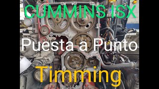 CUMMINS ISX Puesta a punto Timming subtitles [upl. by Ahsatel]