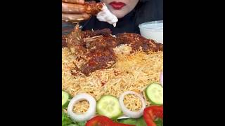 ASMR EATING MANDI RICE PERI PERI AL FAHAM MUTTON MANDI MAYO SALAD [upl. by Merp389]