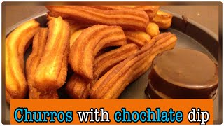 How to make churros with dip chocholate easy and yummy [upl. by Adrea]