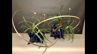 Sogetsu Ikebana ArtScapes2020 Demonstration by Riji of Sogetsu  Yoshiko Hogetsu Williams [upl. by Quentin]