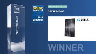 Hanwha Q CELLS  QPEAK DUOG5 Solar Module  Intersolar AWARD 2018 Winner [upl. by Arvonio]