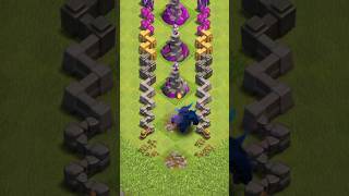 MOMMA PEKKA VS ALL LVL WIZARD TOWER CLASH OF CLANS [upl. by Luehrmann]