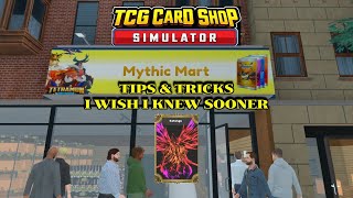 TCG Card Shop Simulator  Tips amp Tricks I Wish I Knew Sooner  New Player Knowledge [upl. by Whitehouse]