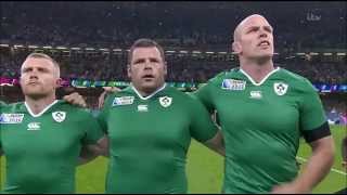 RWC 2015 Anthems  Ireland vs Canada Pool D [upl. by Klockau]