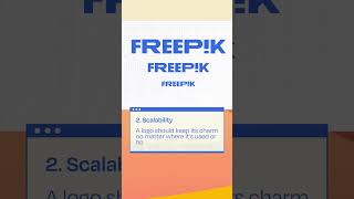 ✍ DESIGN your own logo w these 3 STEPS freepik logodesign branding [upl. by Carin]