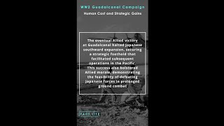 Facts About the Guadalcanal Campaign in WW2 Human Cost amp Strategic Gains shorts [upl. by Noraed]