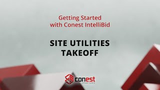 Site Utilities Takeoff  Conest Software Systems [upl. by Salesin]