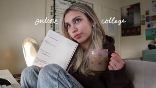 a struggling online college student vlog [upl. by Asseniv]