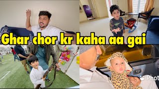 Ghar choor kr kaha aa gai hum  babar Akbar vlog [upl. by Mastrianni]