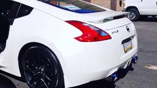 HKS HI POWER TI EXHAUST for Nissan 370z [upl. by Ynehteb]