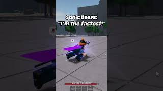 sonic is NOT the fastest character  roblox strongestbattlegrounds [upl. by Sibyl532]