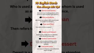 Master the 10 Most CONFUSING Words in English [upl. by Sweyn12]