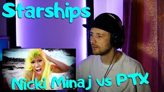 Nicki Minaj  Starships REACTION Double reaction Pt 12 [upl. by Aleiram733]