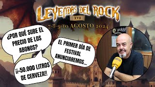 Entrevista con la organización del LEYENDAS DEL ROCK [upl. by Enywad]