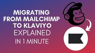 How To Migrate From Mailchimp To Klaviyo 2025 [upl. by Ecnirp]