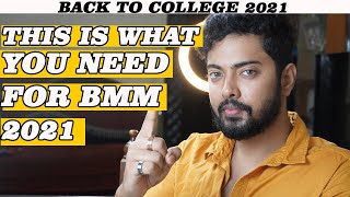 THINGS YOU NEED FOR BMM  BMM COURSE FEES DETAILS 2021 BMM CAREER GUIDANCE  BMM COURSE VINEET [upl. by Birchard]